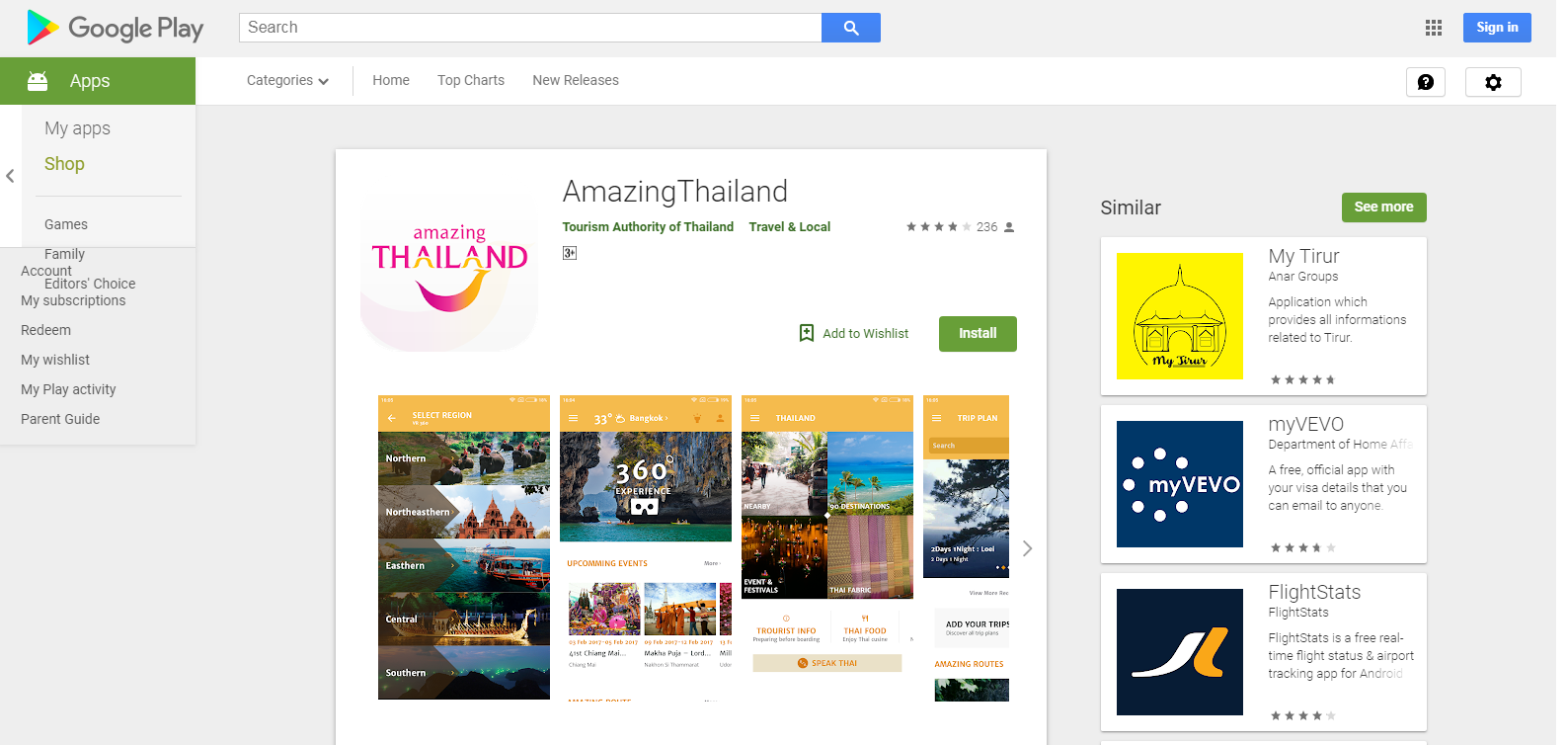 app amazing thailand