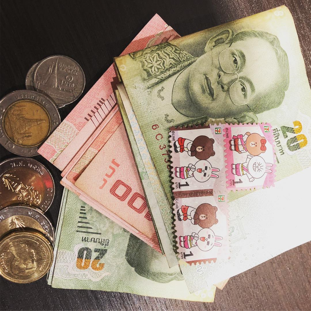 Tiền giấy Thái Lan có nhiều mệnh giá khác nhau