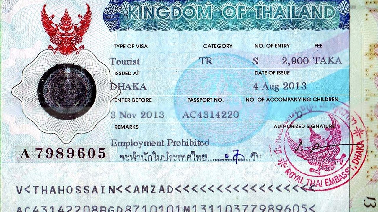 Visa nhập cảnh Thái Lan